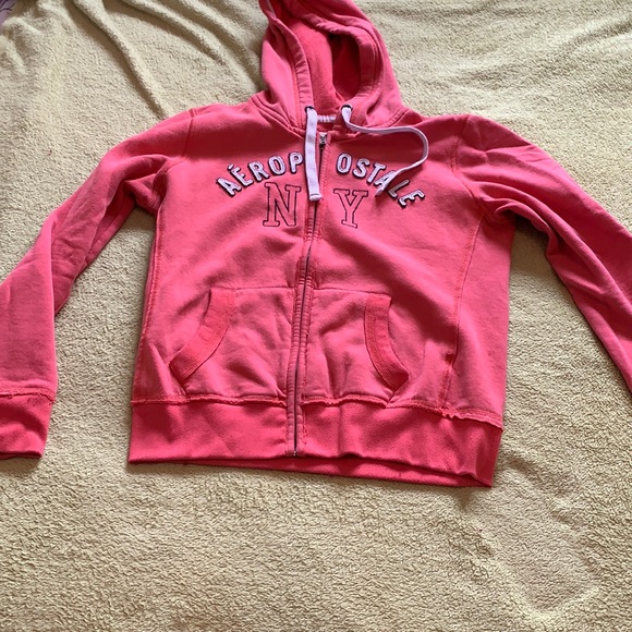 Large coral aéropostale zip up - Picture 1 of 5